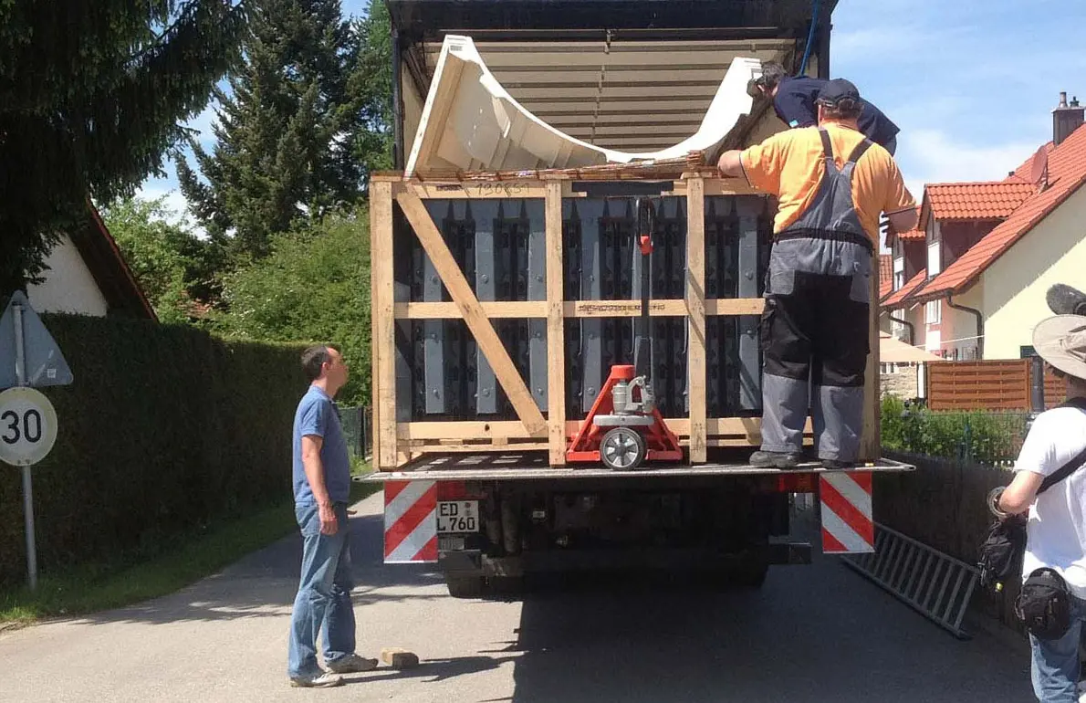 Lieferung modulares Pool-System Plauen
